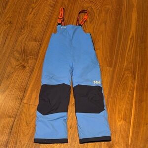 Helly Hansen Kids Blue and Black Overalls ski pants